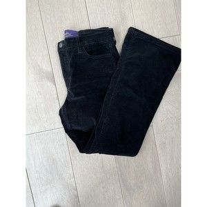 NYDJ NOT YOUR DAUGHTERS JEANS CORDUROY black STRAIGHT sz 8 trousers  st#600